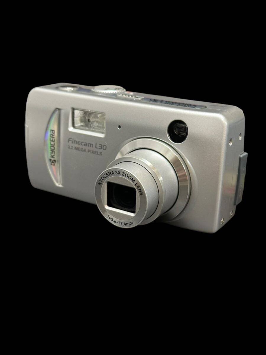 美品 完動品 【便利な単三電池で使用可】京セラ Kyocera Finecam L30 3x Zoom コンパクトデジタルカメラ_画像5
