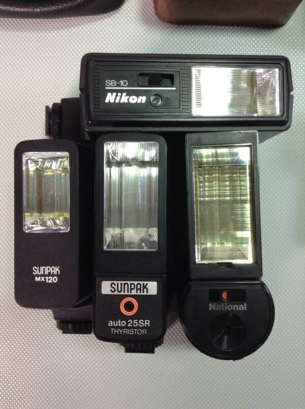 OK6313○ストロボ 15台 まとめ セット Canon/FUJICA/National/SUNPAK/MINOLTA 等 【未確認】 同梱不可_画像6