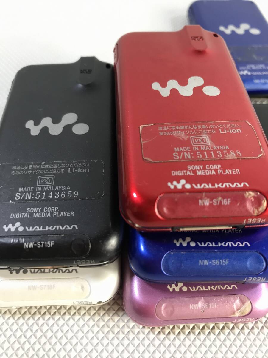 S4605○SONY ソニー WALKMAN ウォークマン 14台まとめ NW-S715F NW-S615F NW-S716F NW-S718F 等 【ジャンク】同梱不可 240312_画像6