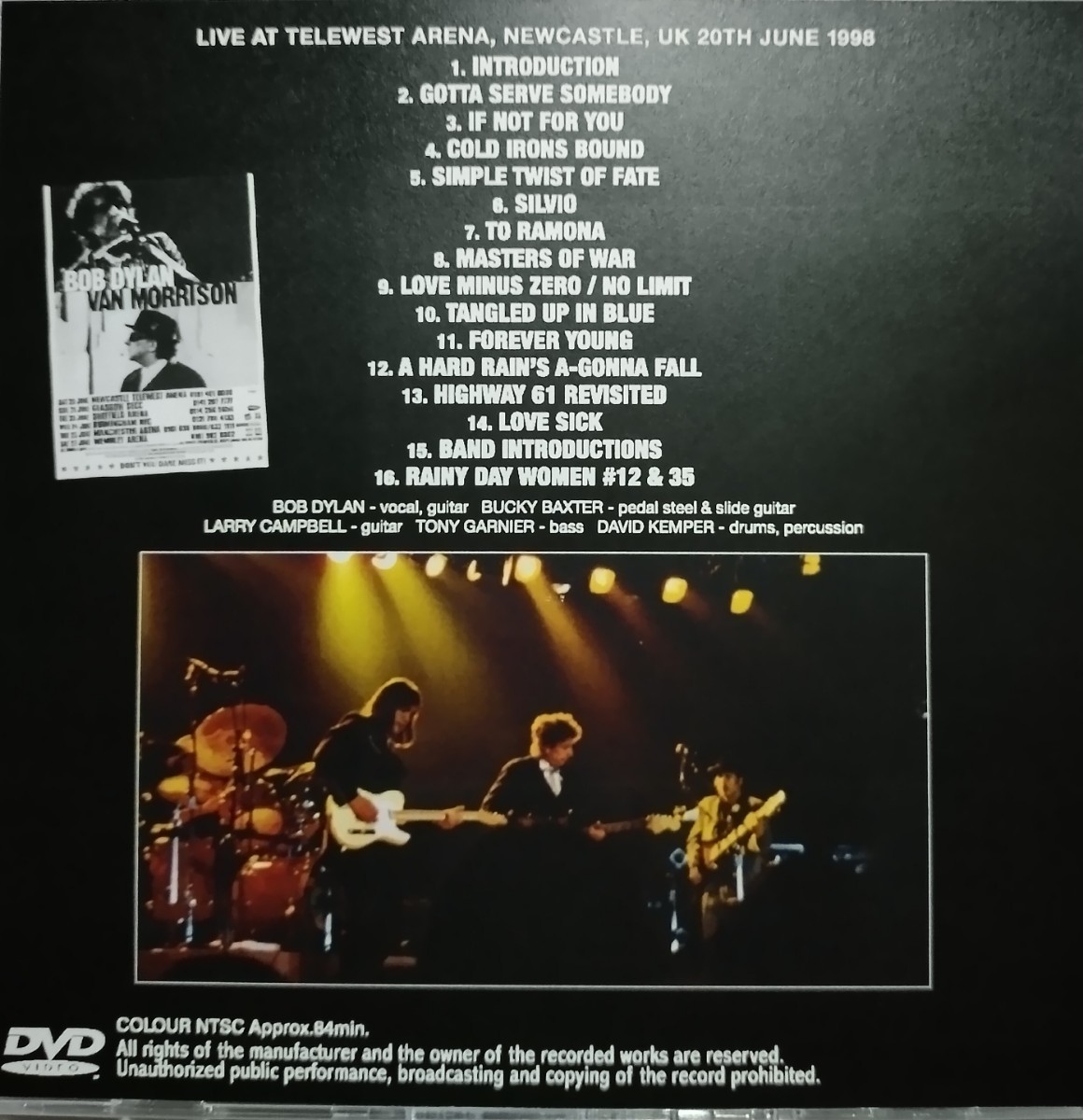 BOB DYLAN 2枚組 輸入盤 CD 1998年 LIVE 初回特典付 ボブ・ディラン NEWCASTLE