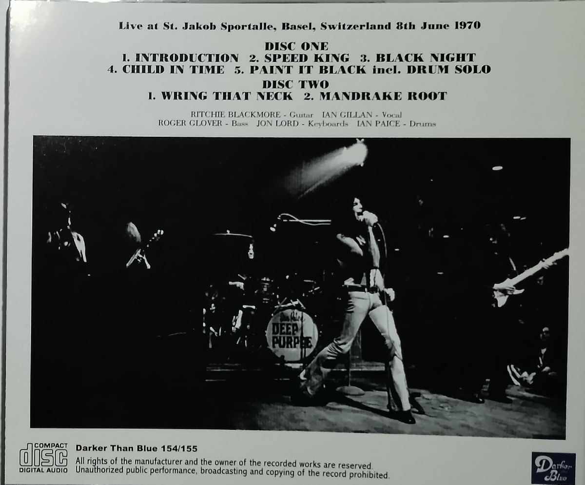 DEEP PURPLE 2枚組 輸入盤 CD 1970年 LIVE ディープ・パープル SWITZERLANDの画像3