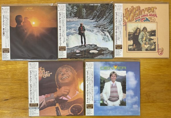 ◎JOHN DENVER ※未開封/未使用/国内紙ジャケSAMPLE CD5枚Set①友への誓い②Rocky Mountain High③Back Home Again④Live⑤It's About Timeの画像1