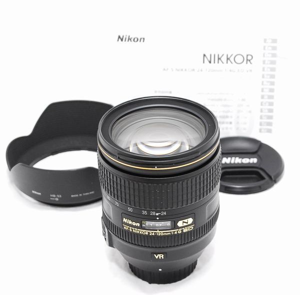 【新品級の超美品・純正フード付き】Nikon ニコン AF-S NIKKOR 24-120mm f/4 G ED VRの画像1