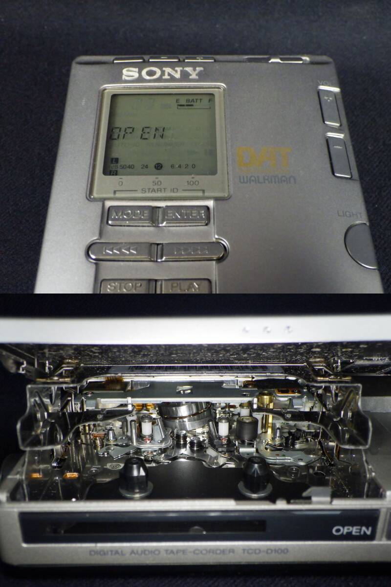 李9507 中古 SONY ソニー DAT WALKMAN TCD-D100 ディジタル オーディ オテープ_画像3