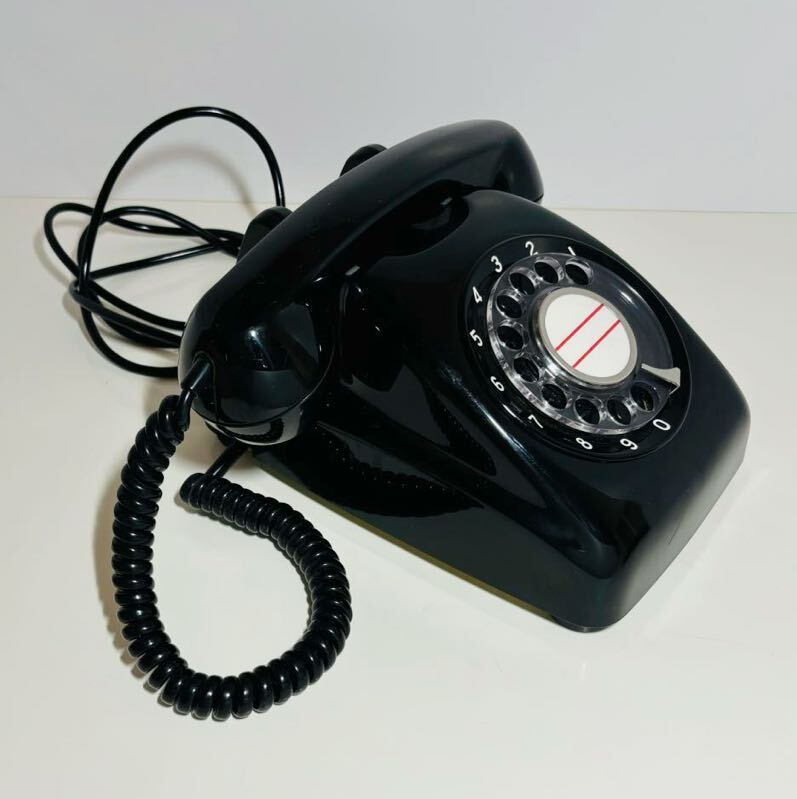 OR5】 黒電話 600A2 電話機 ダイヤル式 昭和レトロ 日本電信電話公社 動作未確認_画像2