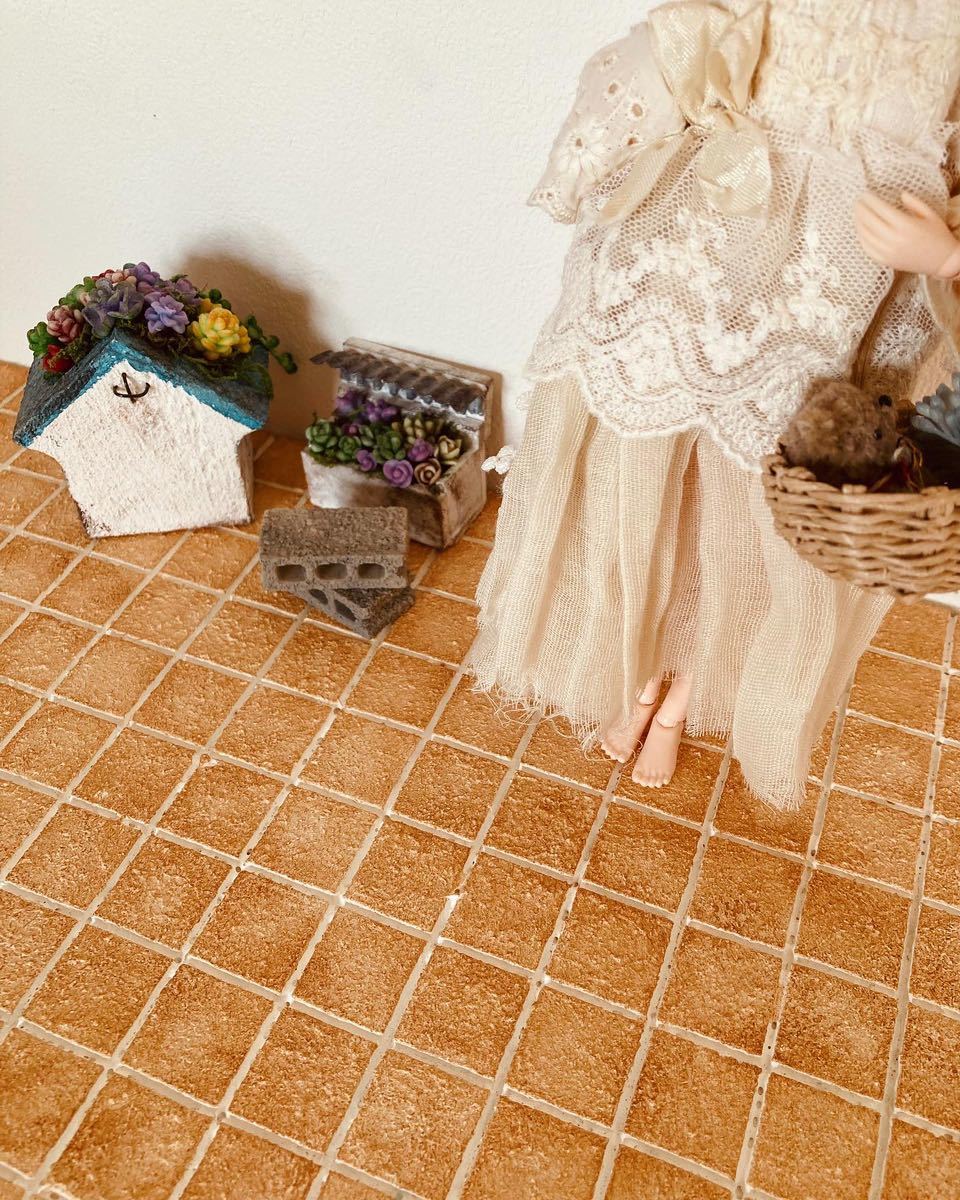 ミニチュア ドールハウス 背景ボード 壁 床 ブライス リカちゃん ミニチュア ドールハウス 背景ボード 壁 床 ブライス リカちゃん