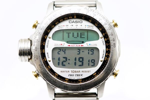 358 CASIO PRO TREK 1st QZ 991 ALT-7000 カシオ 初代 ファースト プロトレック ツインセンサー搭載 デジタル クォーツ メンズ 腕時計の画像2