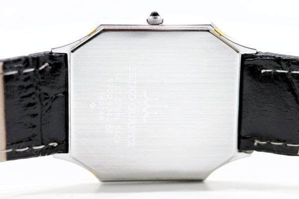 387 SEIKO CREDOR QZ  9300-5340  セイコー クレドール ホワイト文字盤 金針 クォーツ メンズ 腕時計の画像4