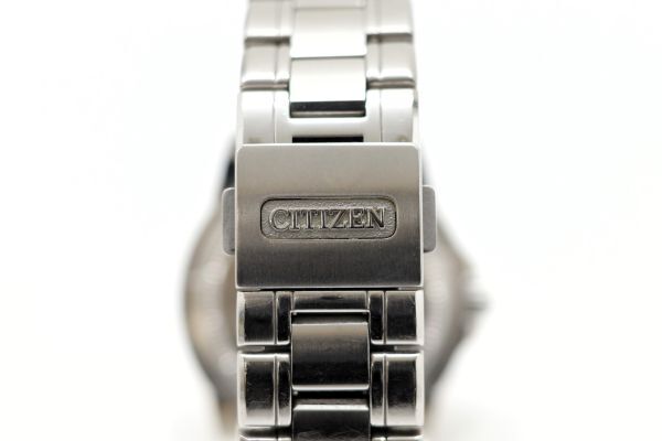 410　CITIZEN The CITIZEN Chronomaster QZ TITANIUM　A660-T009514　ザ・シチズン クロノマスター チタン クォーツ 腕時計 純正ブレス_画像6