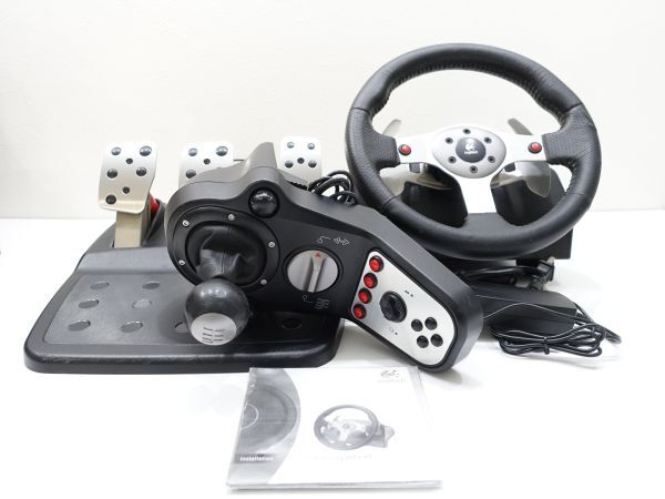 Logitech　G25 Racing Wheel　　ロジテック レーシングホイール　取説付　動作未確認_画像1