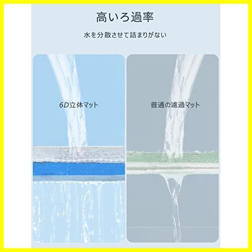 ★50*40cm（ブルー）★ 水槽フィルターマット ろ過材 ろ過ウールマット 6D立体マット 6層ろ過綿 バクテリアスリムマットの画像3