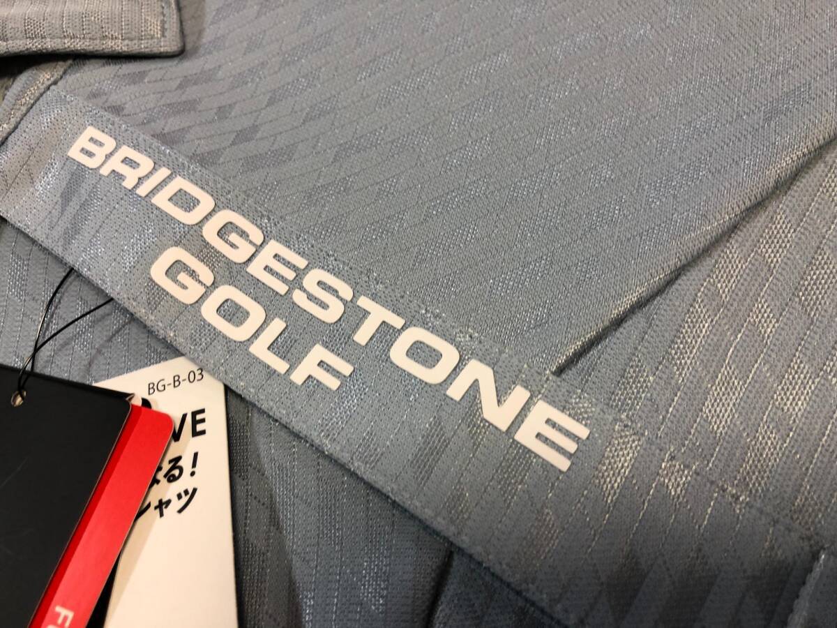 BRIDGESTONE GOLF(ブリヂストンゴルフ)春夏 -3℃ITEM、吸汗速乾、UVカット ライトブロックジャガード半袖ポロシャツ 3GW03A(BF)Ｍ_画像7