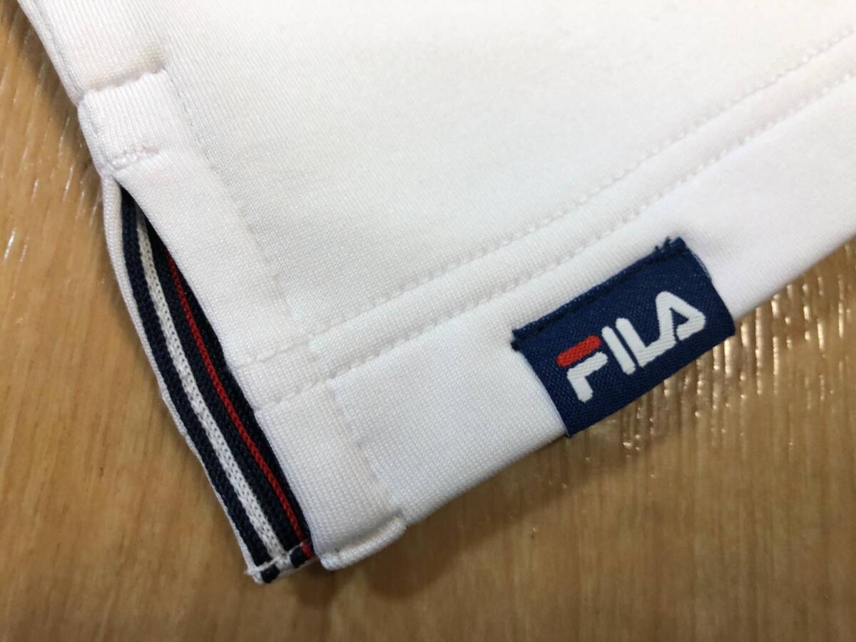 FILA Golf(フィラゴルフ) UVカット、保温 ロゴプリント タートルネック長袖シャツ 782-531(ホワイト)Ｍ_画像7