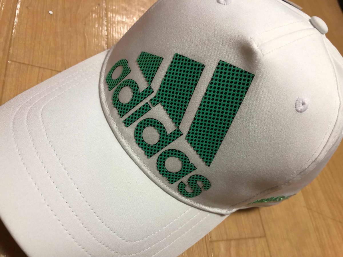 adidas Golf(アディダスゴルフ) UPF50+ ドットロゴキャップ EKW64(WHITE/SESCGR)_画像1