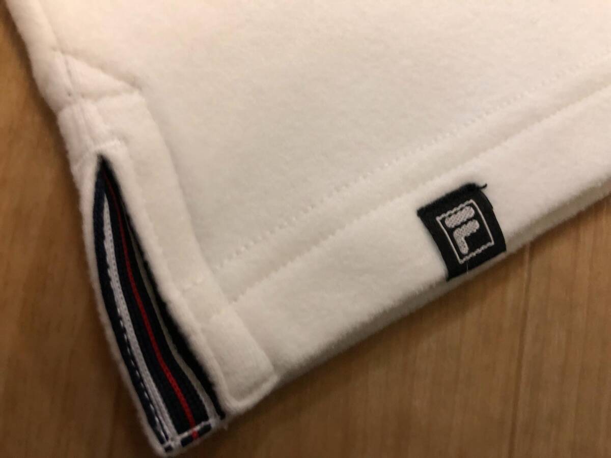 FILA Golf(フィラゴルフ) ロゴプリント 起毛スムース ストレッチ タートルネック長袖シャツ 782-506(ホワイト) LＬ_画像6