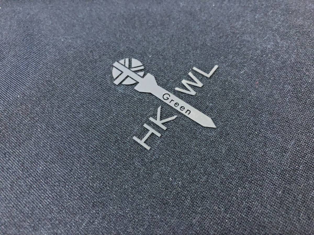 HK WORKS LONDON Green(コシノヒロコゴルフ)新品 吸水速乾、UV対策、ストレッチ機能 モックネック半袖シャツ TMKIT-2C-46(ネイビー)ＬＬの画像6