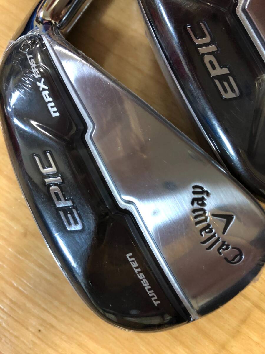 未使用 Callaway(キャロウェイ) EPIC MAX FAST アイアン N.S.PRO ZELOS 7 スチールシャフト FLEX-S ＃7-9、PW、AW_画像4