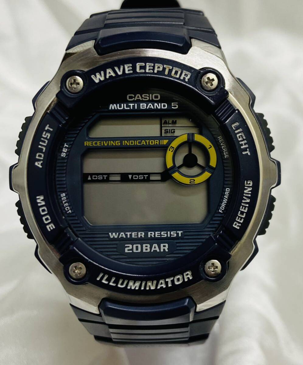 CASIO カシオ wave ceptor ウェーブセプター WV-M200 腕時計 電波時 不動品の画像2