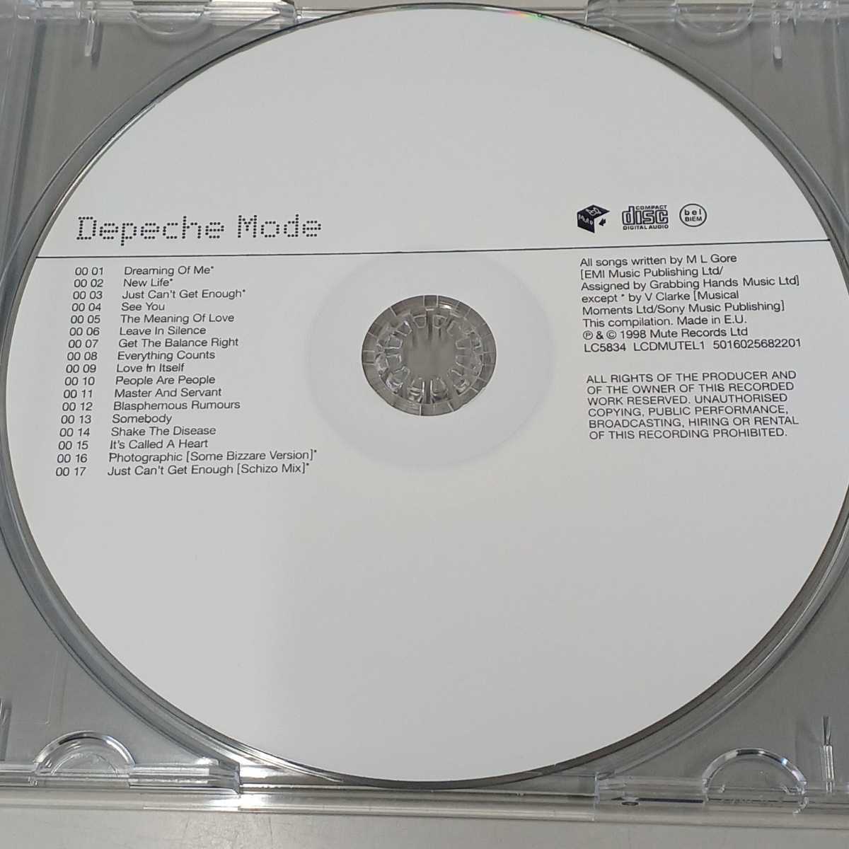 レア/U.K.盤１CD＋２CDボックスセット◆Depeche Mode/ デペッシュ・モード★『The Singles 81＞98（ 81＞85 & 86＞98）』_画像4