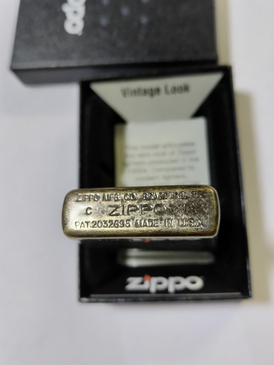 未使用　Marlboro　Zippo　1937　REPLICA　マルボロ　ジッポー　1937　レプリカ　300個限定懸賞当選品　古美色　2016年製造　希少品　新品_画像4