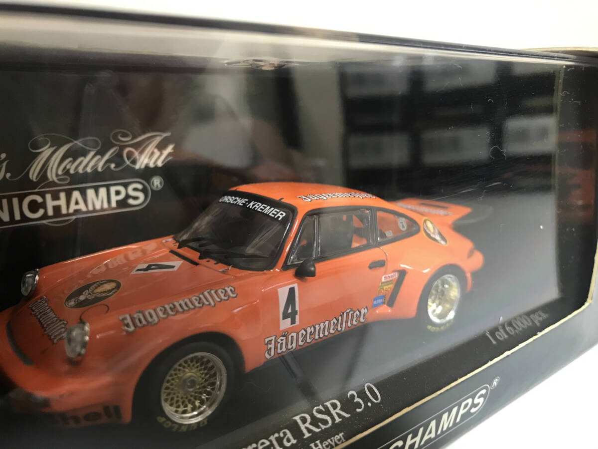 【１円スタート】1/43 ミニチャンプス ポルシェ911 カレラ RSR Supersprint 1975 ニュルGTレース No4 H.Heyer MINICHAMPS Porsche Z0 _画像2
