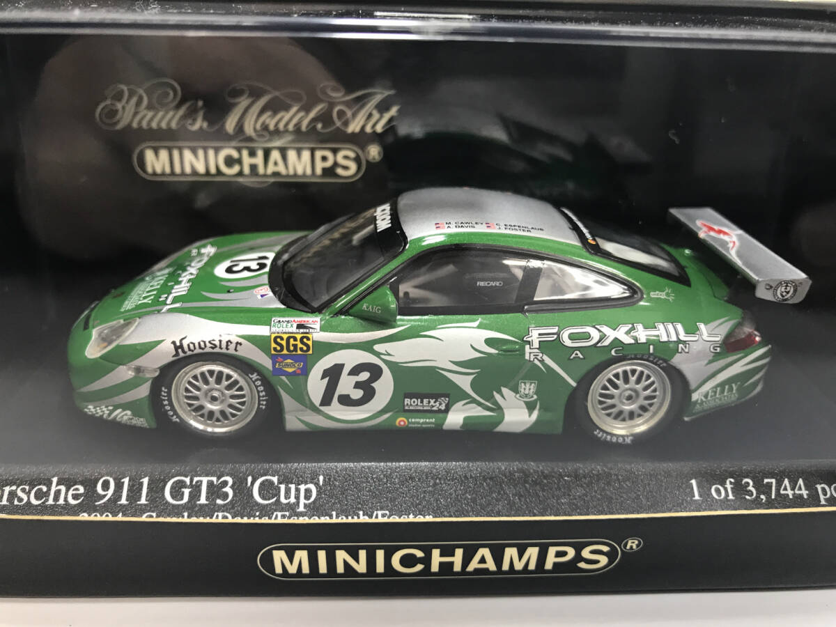 1/43 ミニチャンプス ポルシェ911 GT3 24h Daytona 2004 #13 Cawley... 　MINICHAMPS Porsche 046213 Z5_画像5