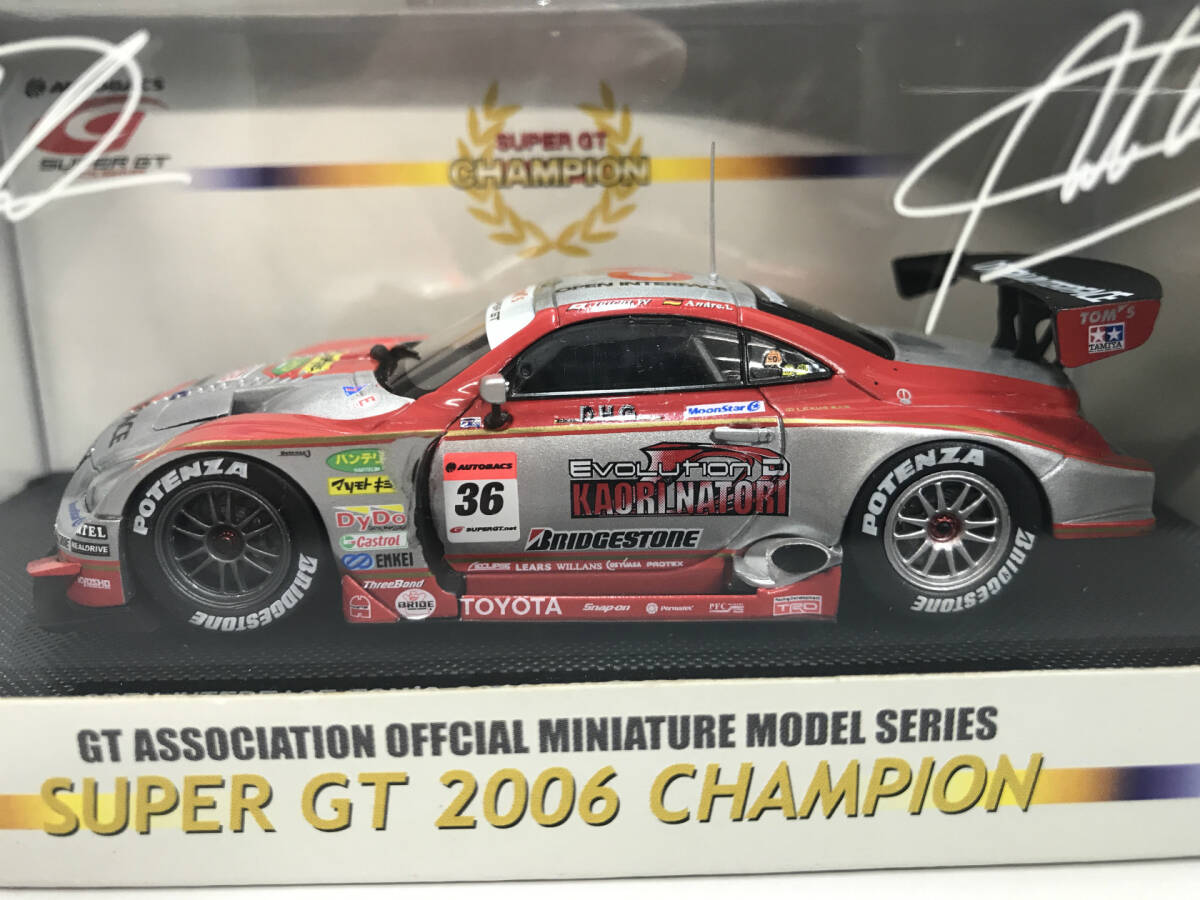 【１円スタート】1/43 エブロ スーパーGT 500 CHAMPION OPEN INTERFCE TOM'S SC430 Silver/Red 883 2006 #36  EBBRO Z6の画像4