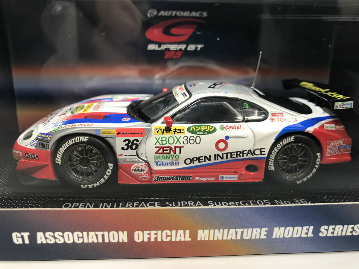 【１円スタート】1/43 エブロ スーパーGT 2005 OPEN INTERFACE TOM'S SUPRA #36 699 EBBRO Z7_画像5