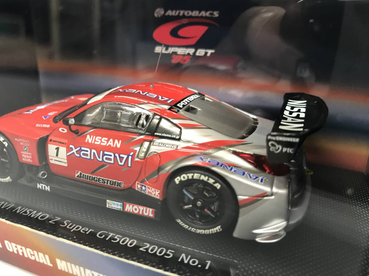 【１円スタート】1/43 エブロ スーパーGT 2005 XANAVI NISMO Z SILVER/RED#1 687 EBBRO Z7の画像3