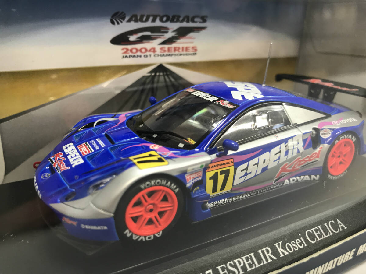 【１円スタート】1/43 エブロ JGTC 2004 ESPELIR Kosei セリカ Blue #17 551 EBBRO Z8 _画像2