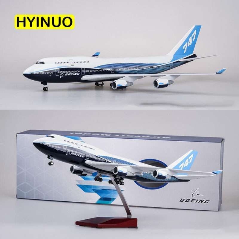 1/150 scale 47 centimeter airplane bo- wing B747 aircraft die-cast 