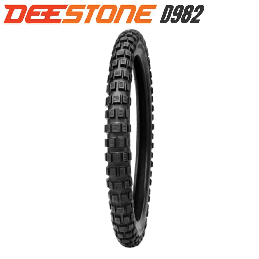 DEESTONE ディーストーン 二輪用 ブロックタイヤ D982 2.75-17 4PR チューブタイプ（TT）前後兼用 スーパーカブ_画像3