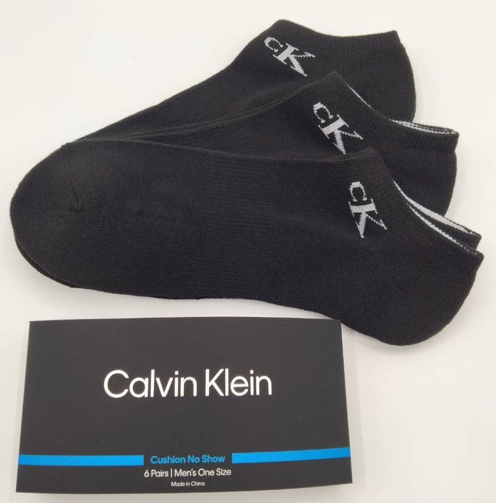 Calvin Klein(カルバンクライン) メンズソックス ブラック 3足セット くるぶしソックス CVM221NS03