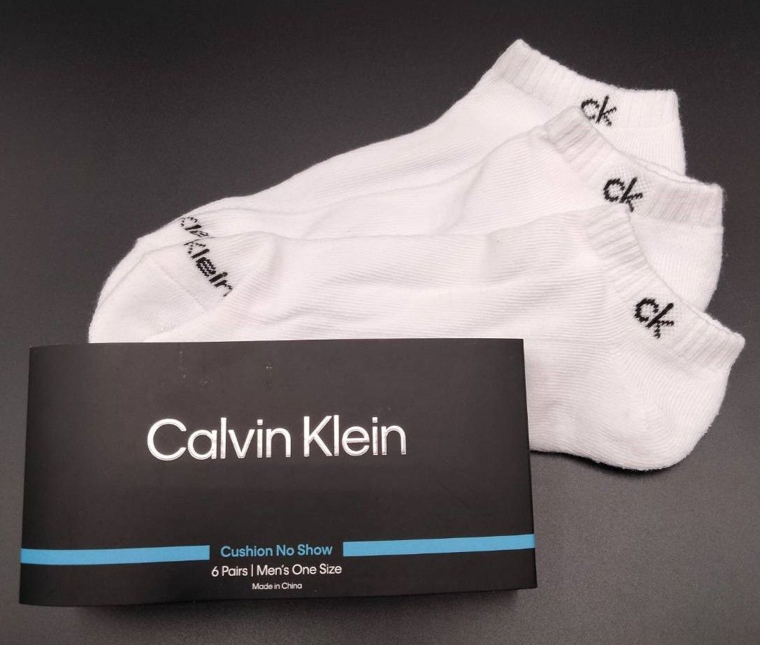 Calvin Klein(カルバンクライン)  メンズソックス くるぶしソックス  白 3足セット 男性靴下 CVM201NS27
