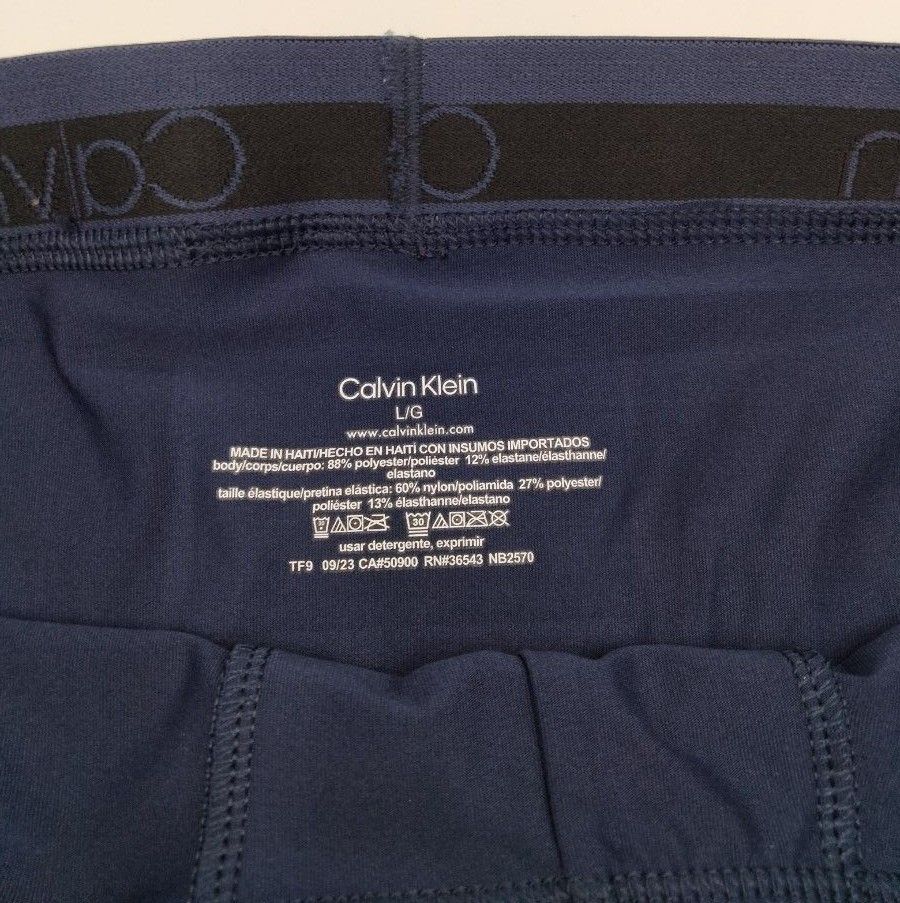 【Lサイズ】Calvin Klein(カルバンクライン)  ボクサーパンツ ネイビー 2枚セット 男性下着 NB2570