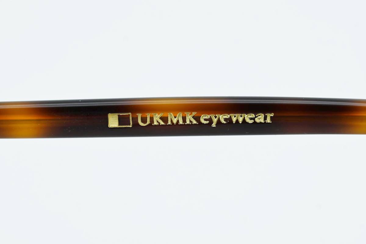 M03 UKMK eyewear ユーケーエムケー アイウェア Spin メタル/セルフレーム メガネ ピンク×ゴールド/ブラウン 度入り_画像7