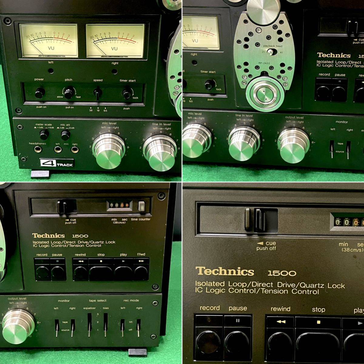 ★☆簡易動作確認済/現状渡し Technics/テクニクス 1500 オープンリールデッキ/オーディオ機器 RS-1506U/RP-2422 ※説明文必読_画像4