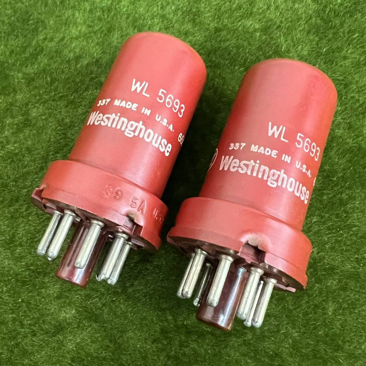 B★☆ 現状渡し/取り外し品 真空管 Westinghouse WL 5693 MADE IN U.S.A. 2本まとめ_画像2