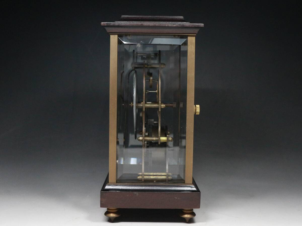 ■アンティーク■ゼンマイ式・振り子・置時計・超細密細工・MADE IN FLEURIER・1838・f933の画像4
