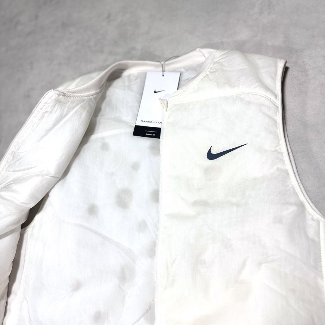 新品 Lsize ナイキ ランニング ディヴィジョン エアロレイヤー ベスト NIKE RUNNING DIVISION ランディヴィ スポーツ ゴルフ ジョギング 白