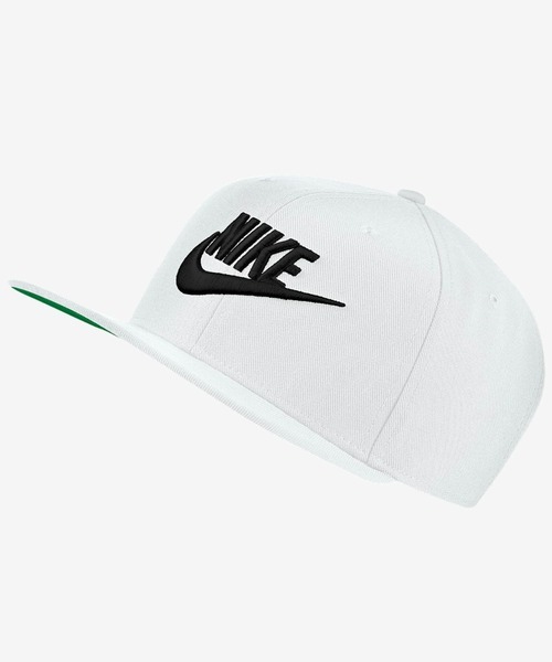 送料無料 新品 NIKE ドライフィットプロ キャップ 54-61 白 刺繍ロゴ 帽子 唾付き 黒 ホワイト ナイキ 刺繍ロゴ スポーツ DRY FIT PRO CAPの画像2