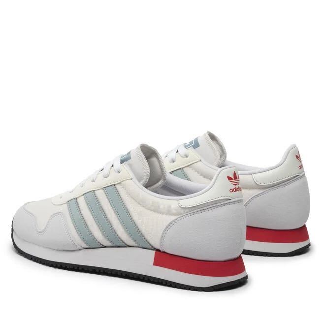 1円〜 新品 26.5cm アディダスオリジナルス USA 84 adidas originals スニーカー シューズ 80s モダン ランニング 白 赤 スエード 箱有_画像6