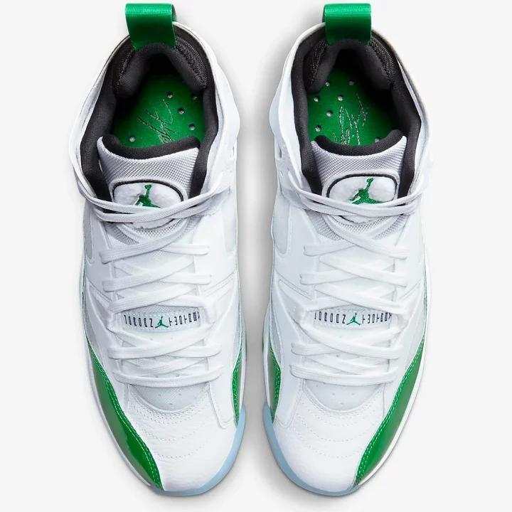 新品 ナイキ ジョーダン ジャンプマン トゥートレイ 27.5cm 白 緑 NIKE JORDAN JUMPMAN TWO TREY バスケットボール スニーカー シューズ 靴
