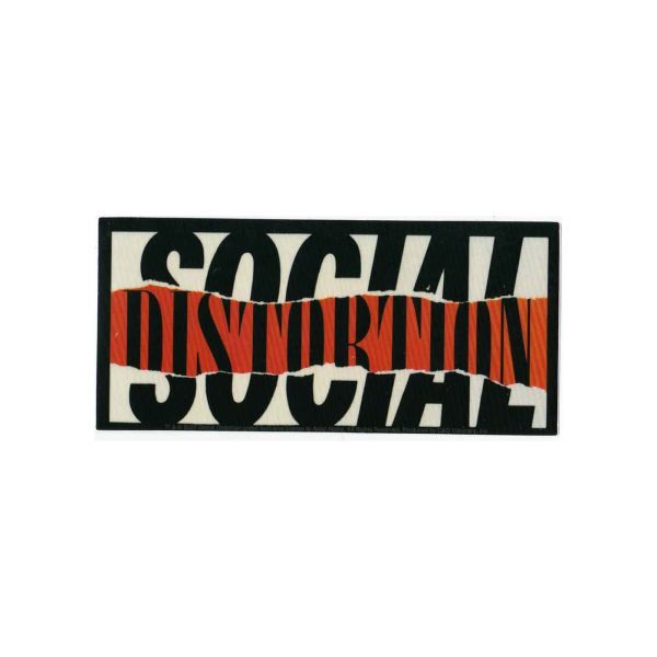 Social Distortion ステッカー ソーシャル・ディストーション Ripped Logoの画像1