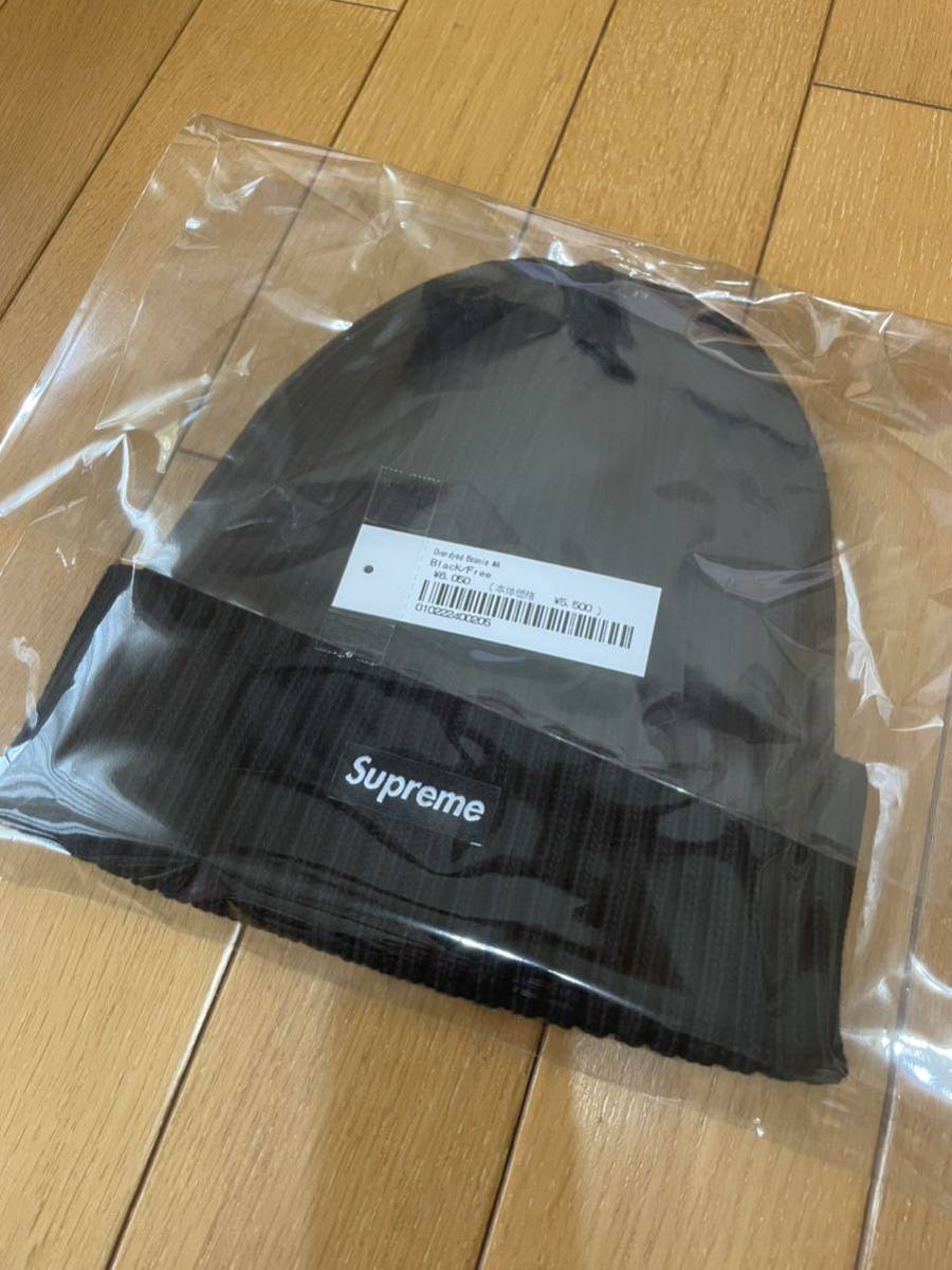 ★Supreme 24SS Overdyed Beanie BLACK cap ビーニー ニット帽 シュプリーム キャップ 帽子 BOXLOGO 新品 送料込_画像2