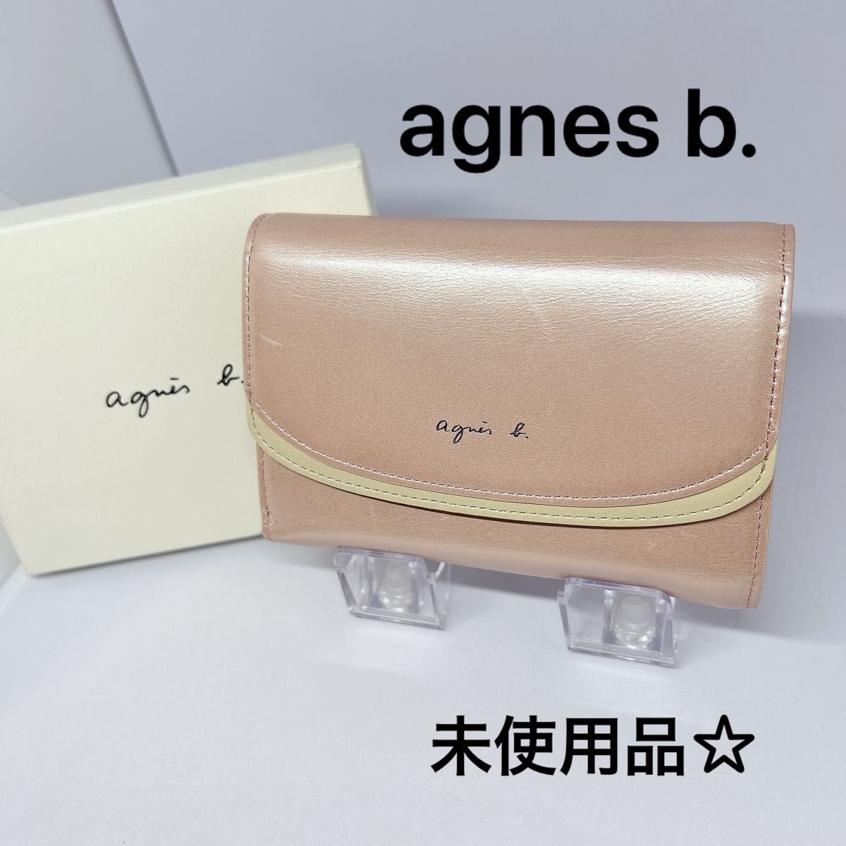 未使用品　アニエスベー　財布　オシャレ　 ピンク系