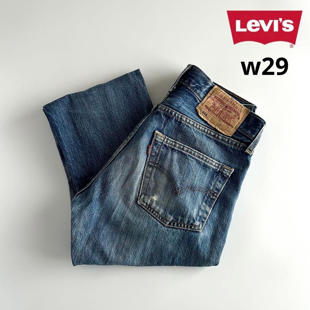 levi’s 501 UK ユーロ W29 L30 ボタン裏299 実寸W26 デニムパンツ ジーンズ