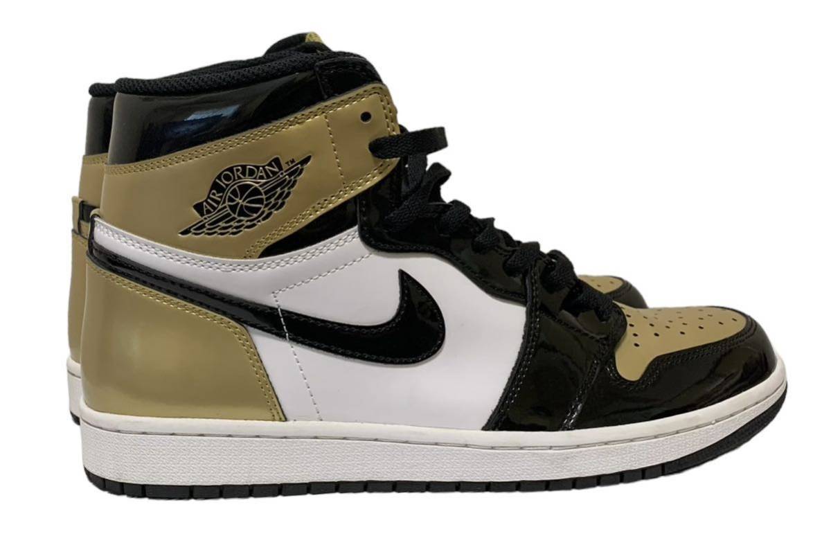 NIKE AIR JORDAN 1 High OG NRG Gold Toe サイズ28.5cm US10.5 ナイキ エアジョーダン1 ハイ ゴールド トゥ パテントの画像3