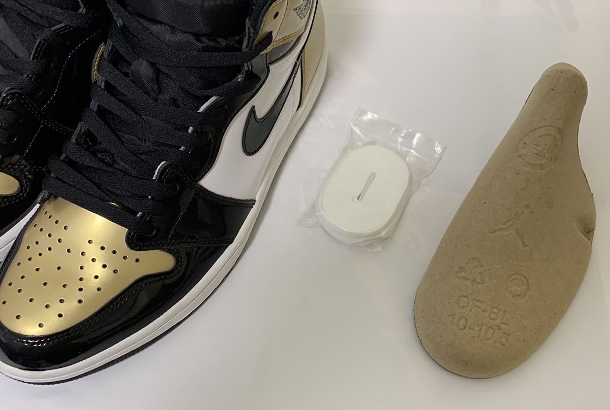 NIKE AIR JORDAN 1 High OG NRG Gold Toe サイズ28.5cm US10.5 ナイキ エアジョーダン1 ハイ ゴールド トゥ パテントの画像9