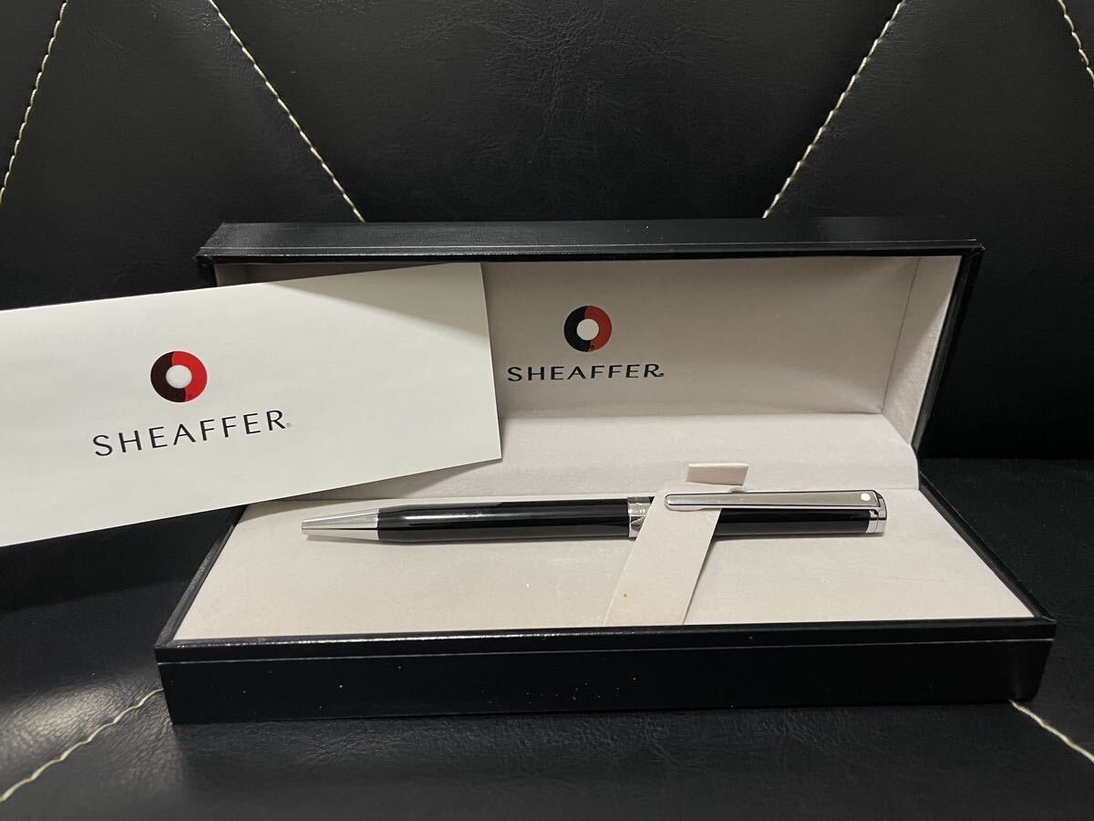 未使用 展示品 SHEAFFER シェーファー ボールペン 筆記用具 ツイスト式 ブラック 高級感 シンプル スマート 筆記確認済み ケース付き_画像1